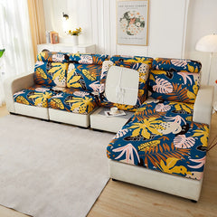 new floral printed stretch sofa seat cushion cover backrest cover protector for couch sofa cover L shape chaselong slipcovers