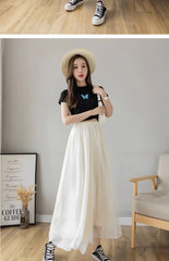 Women’s High-Waist Chiffon Wide-Leg Pants – Spring/Summer Plus Size