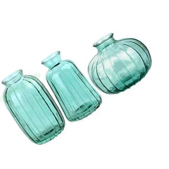 G5AB Set Of 3 Minimalists Glass Small Bud Vases For Living Room Table Centerpieces Home Decor