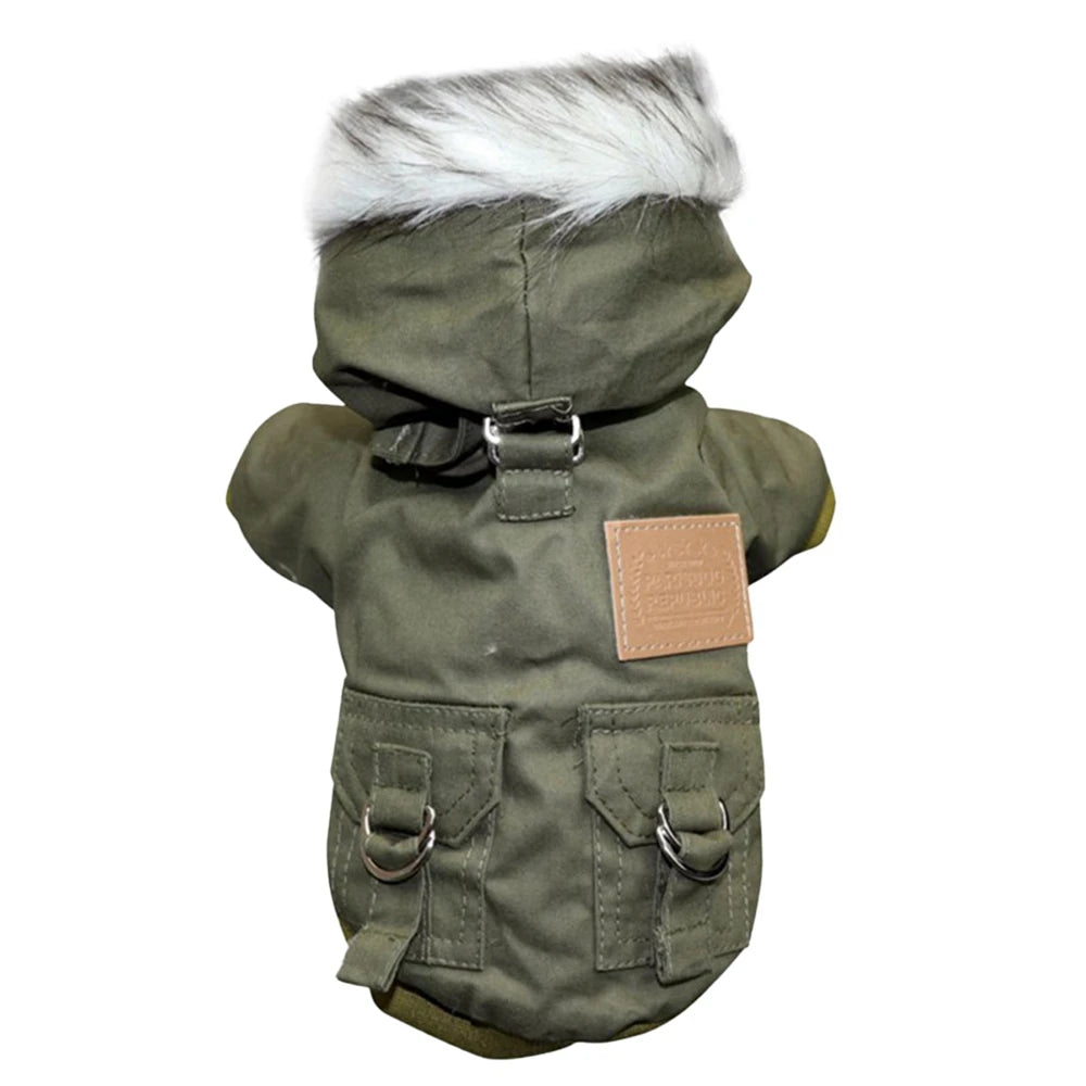 Winter Puppy Pet Dog Coat for Small Medium Dogs Thicken Warm Chihuahua Yorkies Hoodie Pets Jacket Clothing