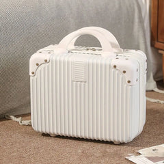 14 inch Lightweight Mini Travel Suitcase Cosmetic Box Waterproof Hand Luggage Organizer Makeup Case Protable Small Boarding Case