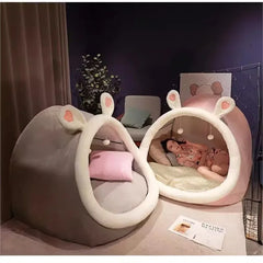 Lazy Person Corner Sofa On The Ground Cat's Nest Christmas Cushions Sitting Cushion Cute Oversized Adult Child Plush Tent Cozy House Living Room Furniture