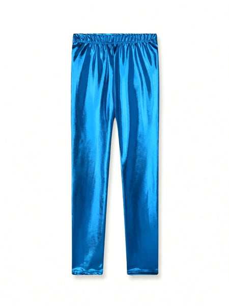 Glow Kids Dance Pants Girls Ballet Training Leggings with Sparkle Children's High Waist Yoga Pants Kids Stretchy Gymnastics Wear