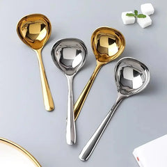 Korean Stainless Steel Thickening Spoon Creative Long Handle Hotel Hot Pot Spoon Soup Ladle Home Kitchen Tools, Cooking Utensils