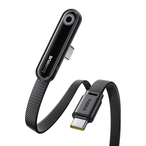 Baseus MVP3 Elbowed USB C Cable 100W For iPhone 17 16 15 Pro Max LED Type C Cable for Macbook Pro Fast Charge Wire for Xiaomi