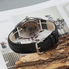Shanghai 36MM Hand-Wind Mechanical Watch 7120 Waterproof Bauhaus Design Watch for Men enamel dial