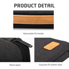 Protective Laptop Sleeve Case for 13.3-14.2 15-15.6 Inch New MacBook Pro M3 Max M2 M1 Slim Carrying Laptop Bag Men Women