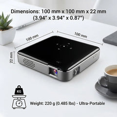 SmartIdea Wireless Projector DLP Handheld Pocket Proyector Build-in Battery Support AirPlay Miracast Outdoor Camping Projector