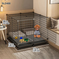 Dog Cage Small Dog Indoor with Separate Toilet Household Corgi Teddy Pomeranian House Kennel Dog Pet Fence Pet Shop
