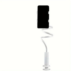 138cm Cell Phone Clip on Stand Holder with Grip Flexible Long Arm Gooseneck Lazy Bracket Mount Clamp for Smartphones ﻿