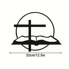 As For Me and My House Sign 2024 Black metal Bible verse wall decor, Christian inspirational wall art for home