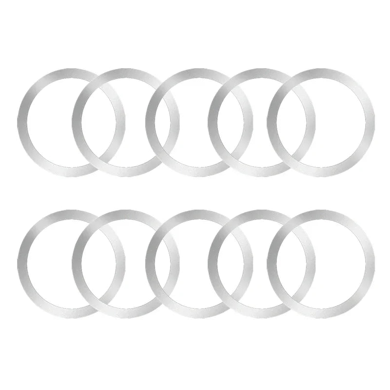 Universal Magnetic Metal Plate Ring For Samsung iPhone Magsafe Wireless Charger Car Phone Holder Sticker Round Magnet Patch