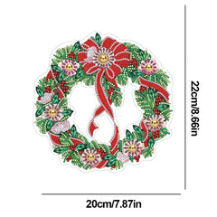 5D DIY Christmas Diamond Painting Wreath – Wall & Door Decor