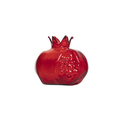 Creative Red Pomegranate Glass Vase Pomegranate Glass Hydroponic Flower Vase Hammer Pattern Transparent Fruit Vase Home Decor