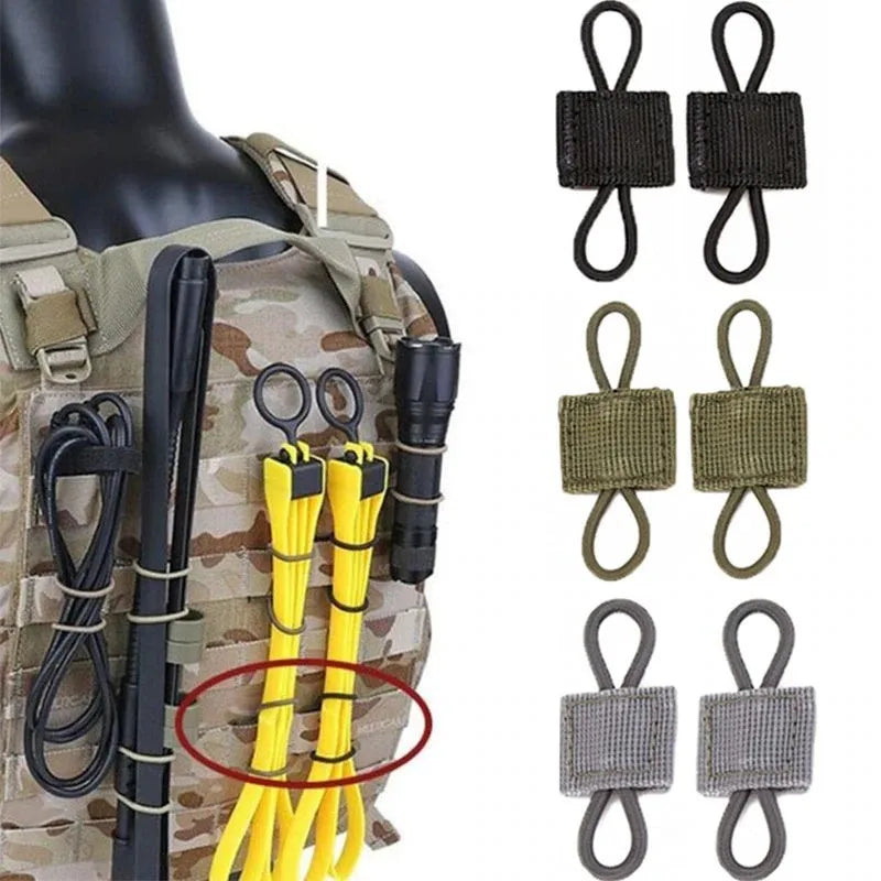 5/10 Pcs Antenna Binding Buckle Tactical Molle Sling Adapter Buckle Outdoor PTT Fixed Strap Hunting Backpack Vest Accessories