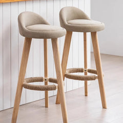 Bar Stools home high stool bar high chair cashier stool simple solid wood bar chair front desk commercial Kitchen & Dining Furniture