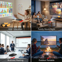 Smartldea Newest Arrive HD Mini Smart DLP 4K Projector Android 13.0 5G WiFi BT Build-in Speaker Battery Pocket Phone Projectors