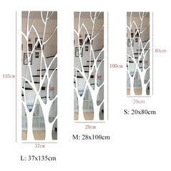 3D Acrylic Lucky Tree Wall Stickers DIY Stickers Art Mirror TV Background Wall Stickers Home Living Room Bedroom Home Decor Mirror Art
