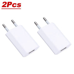 1-5Pcs Mini Universal 5V 1A EU Plug USB Wall Phone Charger For iPhone Samsung Xiaomi Redmi Google Huawei Charger Power Adapter