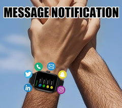 LAXASFIT New Smart Watch Bluetooth Talk Tracking Heart Rate Sleep Monitor Bluetooth Smart Watch Gifts for Men and Women