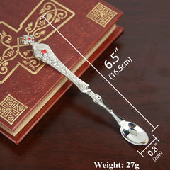 HTISOK Church Product Religion Accessory Gold Plated Orthodox Holy Water Spoon Religious Rituals for Church Decoration
