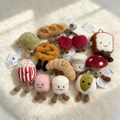 JC Cute Girl Plush Bag Charm Keychain – Kawaii Gift Toy