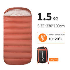 BISINNA Large 3-Season Camping Sleeping Bag – Lightweight & Widened