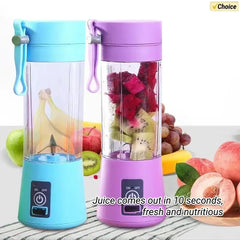 Mini 380ML Hand Fruit Blender Portable USB Rechargeable Juicer Cup for Shakes Smoothies Traveling Fruit Juicing Cup