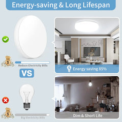 Round LED Ceiling Light 18–48W – Modern Indoor Lighting Fixture Home Decor