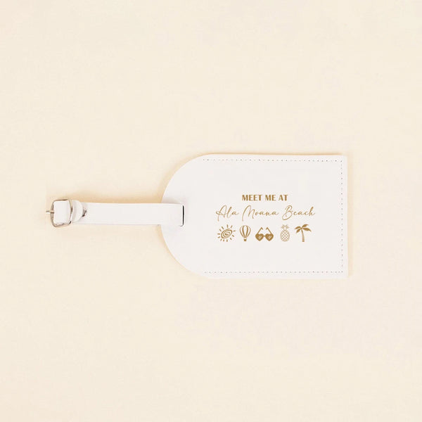 Personalized Pu Leather Luggage Tag Monogrammed Couple Travel Baggage Label Tags Wedding Bridal Shower Gift for Family Friends