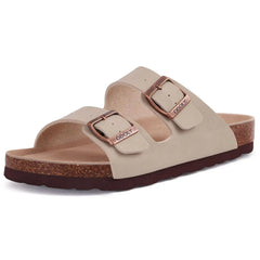 Pallene Platform Suede Sandals for Women With Adjustable Buckle Outdoor Cork Beach Shoes Fashion Thick Sole Women's Slippers Wedges