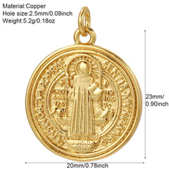 Y2K Boho Cross Our Lady Necklace for Women Golden Jesus Angel Choker Diy Pendant Stainless Steel Chain High Quality Jewelry
