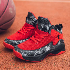 2024 New Boys Brand Basketball Shoes for Kids Sneakers Thick Sole Non-slip Children Sports Shoes Child Boy Basket Trainer Shoes