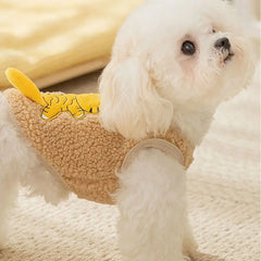 Creative Cat Sweater Cartoon Soft Pet Clothes Warm Fleece Windproof Dog Jacket for Puppy Cats