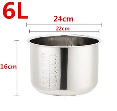 304 stainless steel rice cooker inner container Non stick Cooking Pot Replacement Accessories kitchen food Rice Cooker liner Kitchen Tools, Cooking Utensils