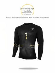 Kelme Children's Tights Suit Men And Girls Sports Training Clothing Breathable Soccer Fitness Bottoming T-shirt Kids Warm Sports