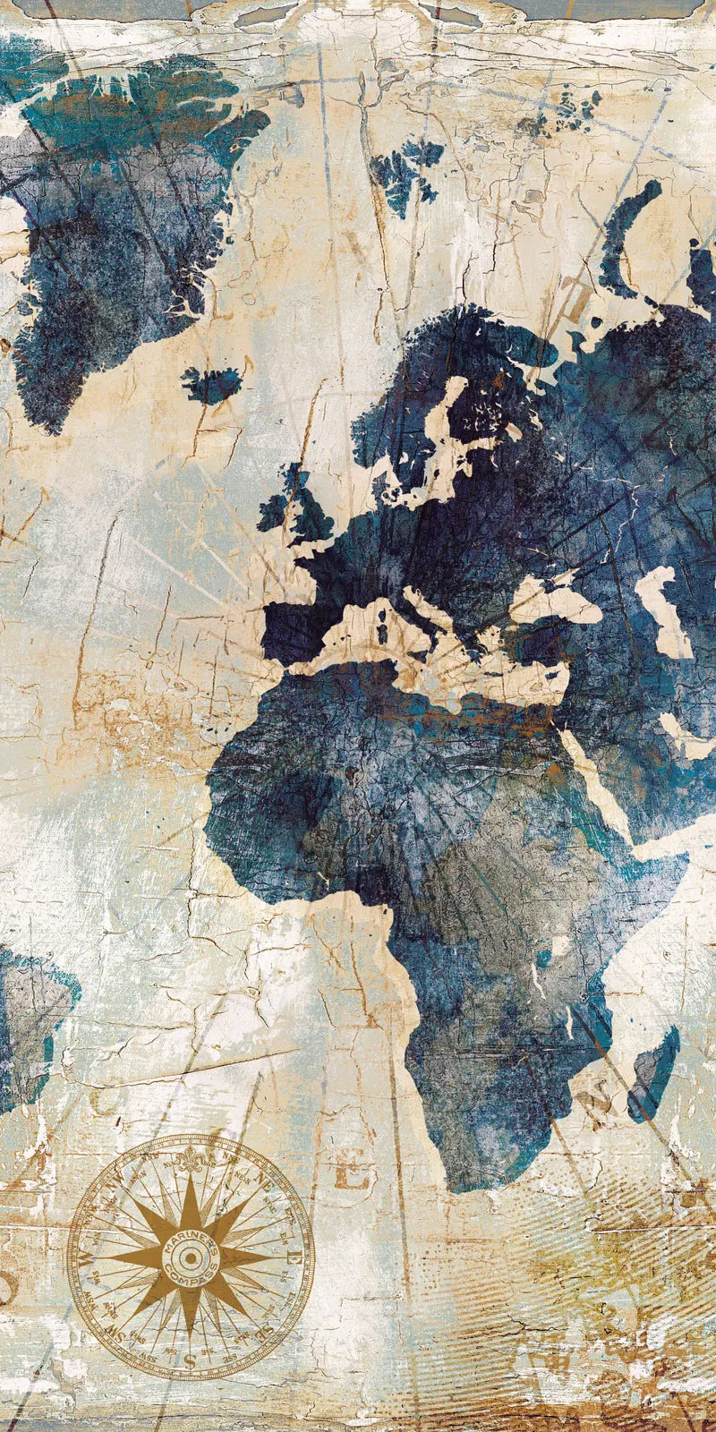 Abstract Wall Art Canvas Prints World Map Paintings For Living Room Wall Artwork Bedroom Posters and Pictures For Home Decor