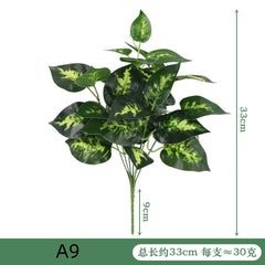 Fake Plant Home Living Room Decor Simulation Green Eucalyptus Leaves Jungle Arrangement Flower Arrangement Accessories