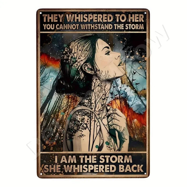 Be Kind to Your Mind Retro Tin Signs Inspirational Quotes Wall Art Sign Muse Vintage Home Room Garden Decor Hippie Girl Poster