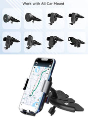 Car CD Slot Phone Holder Accessories 17mm Ball Head Base for Car CD Slot Stand Phone Mount for iPhone Samsung Xiaomi Brackets