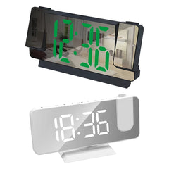LED Electronic Projection Clock Large Screen Digital Alarm Clock Intelligent Luminous Clock for Home Bedroom Living Room