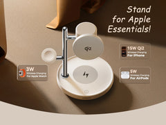 Joyroom Qi2 Magnetic Charging Station for Apple Fast Wireless Charger for iPhone 17 16 15 Pro Max for iWatch for AirPods JR-W23
