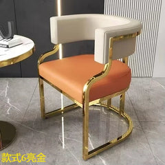 Hotel Makeup Chair Metal Floor Aesthetic Nordic Garden Chairs Reading  Dining chair Kitchen & Dining Furniture