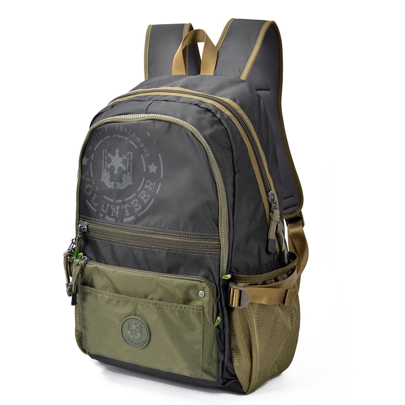 VOLUNTEER Men's Travel Waterproof Backpacks Multifunctional Large Capacity Fashion Multi-pocket High Quality Oxford Bags 1652-04