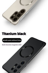 Thin Frameless Ultra Thin Magnetic Phone Case for Samsung Galaxy S25 Ultra S25 S24 S23 S22 Plus PC Hard Protective Cooling Cover