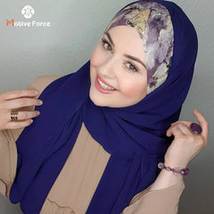 Islam jersey hijab luxury abaya modal femme musulman foulard epingle hijabs for woman musulmane pour chiffon scarf bonnet turban