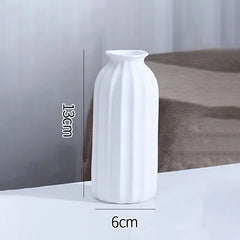 White Ceramic Vases Nordic Decorative Vasen Ornaments Home Living Room Decor Flower Arrangements Sketching Props Desktop Decor