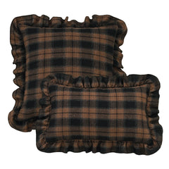 BUYNOW 1PC Two-tone Plaid Lace Pillowcase British Vintage Style Countryside Cottage Sofa Cushion Cover Home Bedroom Bed Decor