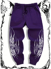 2025 Men's Gothic Print Casual Jogging Sport Pants Multifunctional Couple Pants Fashion Hip Hop Pants Comfortable Sport Pants