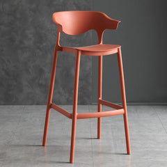 Bar Chair Household Plastic Island Backrest High Foot Dining Chair Stackable High Stool Cafe Negotiation High Stools Kitchen & Dining Furniture Bar Stools & Counter Stools